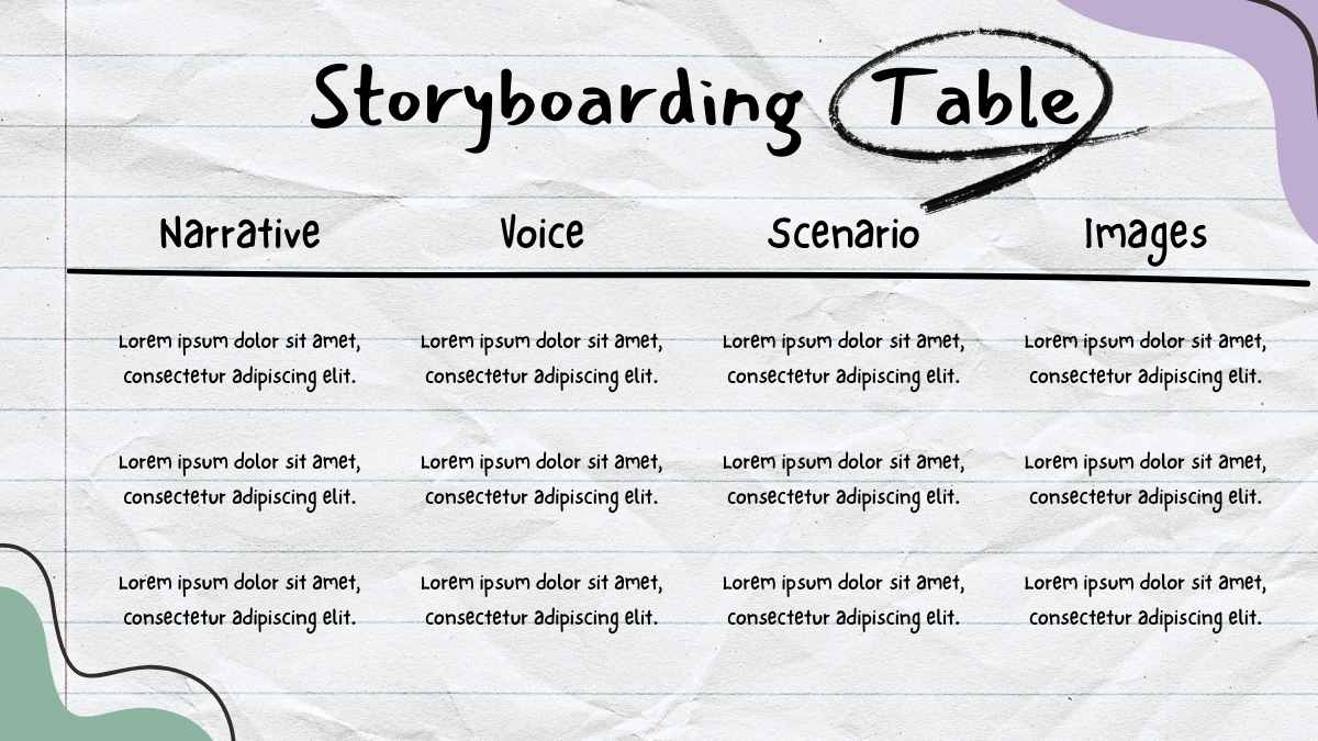 Slides de Tutorial de Storyboard em Estilo Desenhado à Mão - deslizar 10