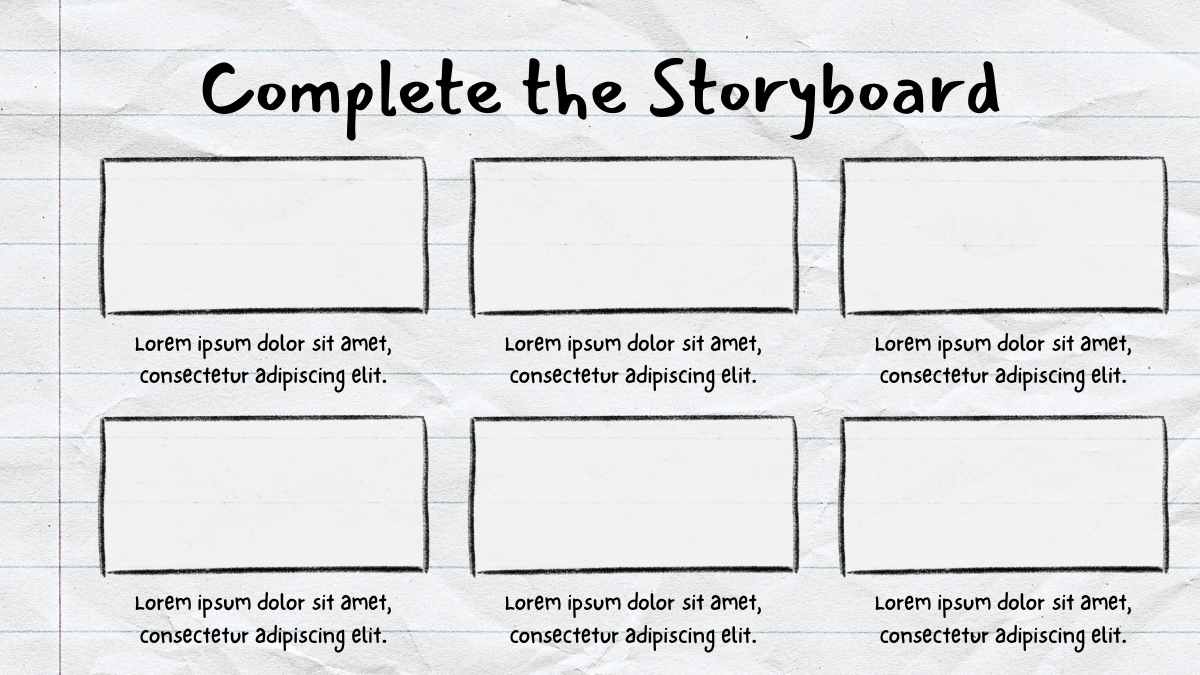 Slides de Tutorial de Storyboard em Estilo Desenhado à Mão - deslizar 14