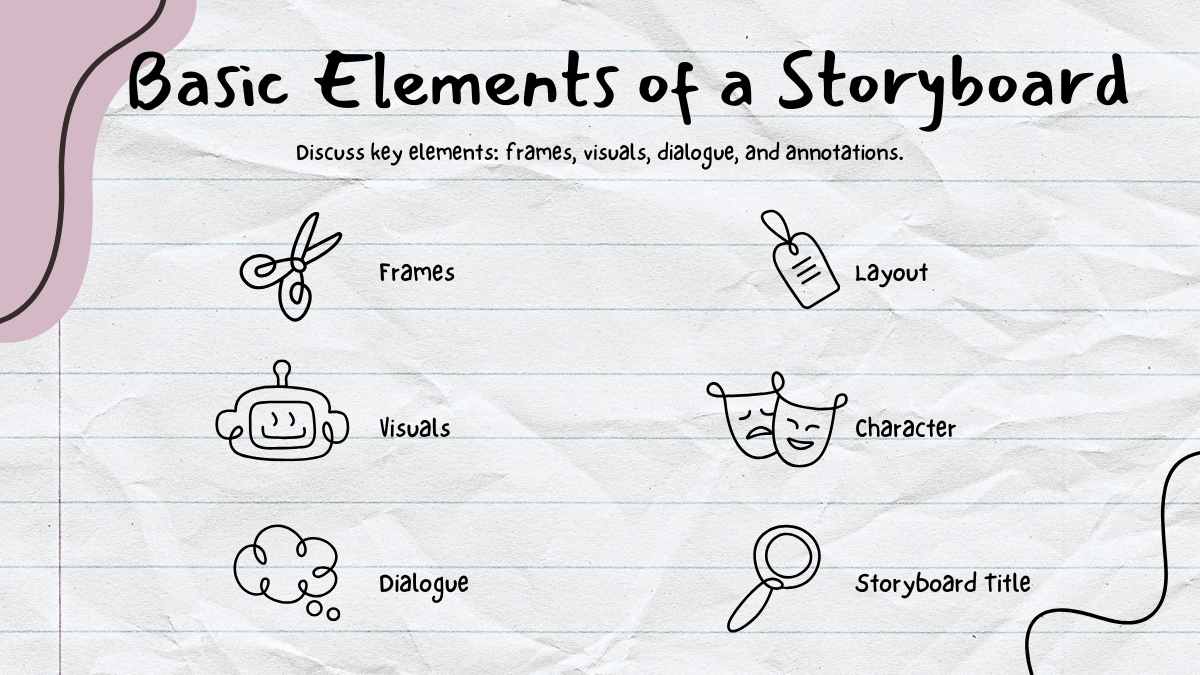 Hand-drawn Style Storyboarding Tutorial Slides - slide 5