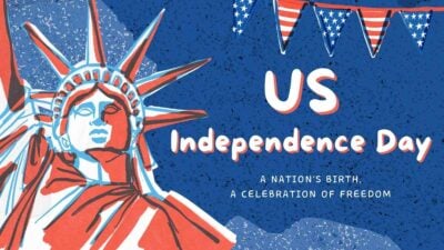 Hand-drawn US Independence Day Slides