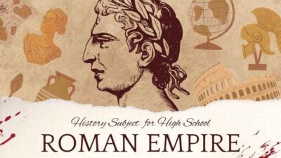 Slides Carnival Google Slides and PowerPoint Template History Subject for High School Roman Empire Beige and Red Scrapbook Educational Presentation 1