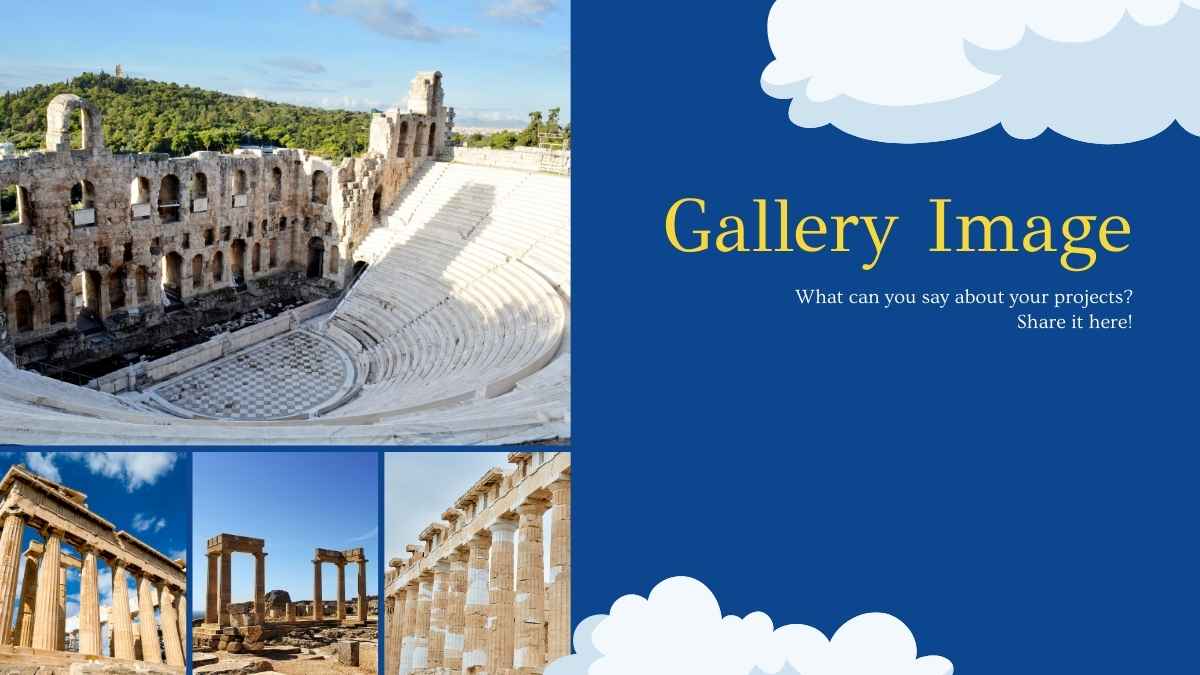 History Subject for Middle School Ancient Greece Blue Illustrative Educational Slides - slide 8