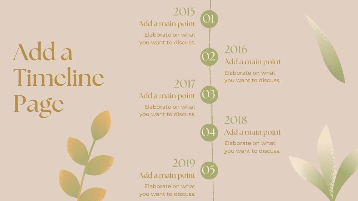 Plantillas de Línea de Tiempo Histórica - diapositiva 6