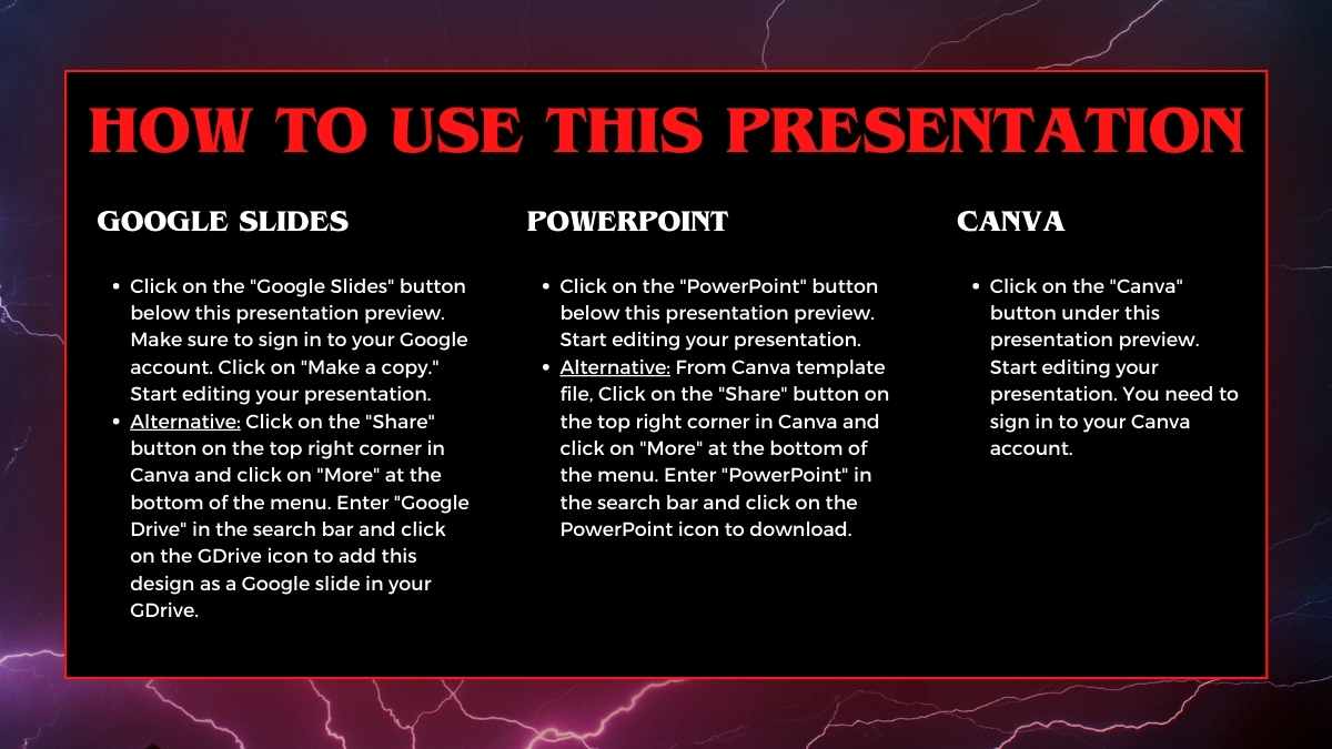 Private: Dark Red Strange Things TV Series Slides - slide 2