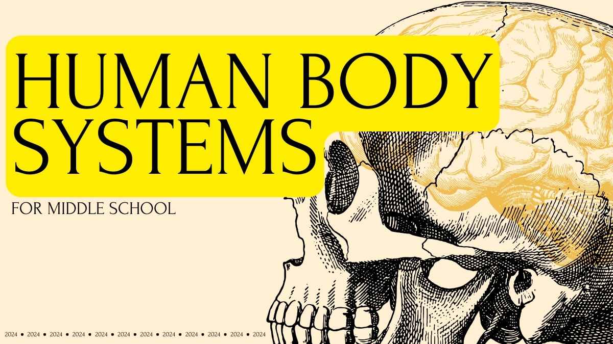 Human Body Systems Yellow Lesson Slides - slide 1