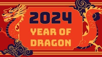 2024 용의 해 슬라이드 일러스트