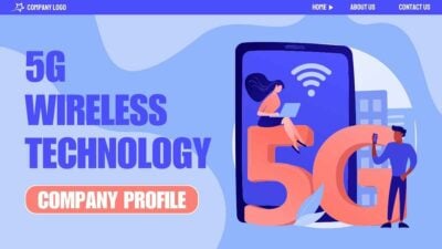 イラストで魅せる5Gワイヤレス技術の会社プロフィール