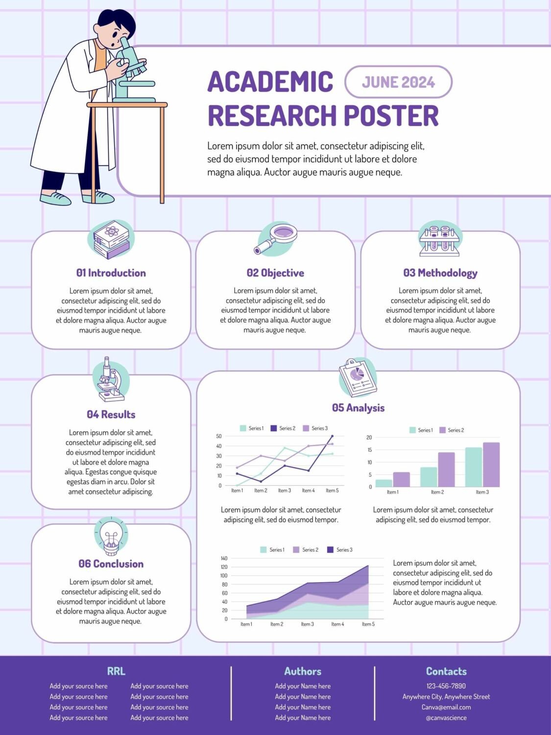 Illustrated Academic Research Poster - slide 1