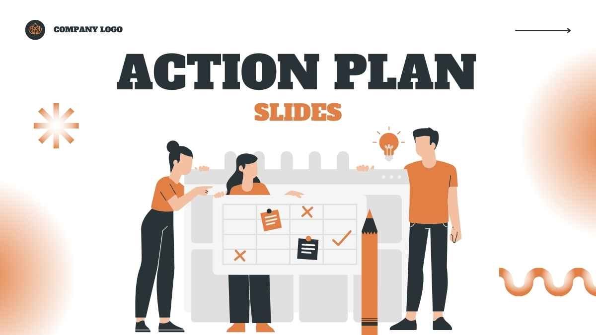 Illustrated Action Plan Slides - slide 1