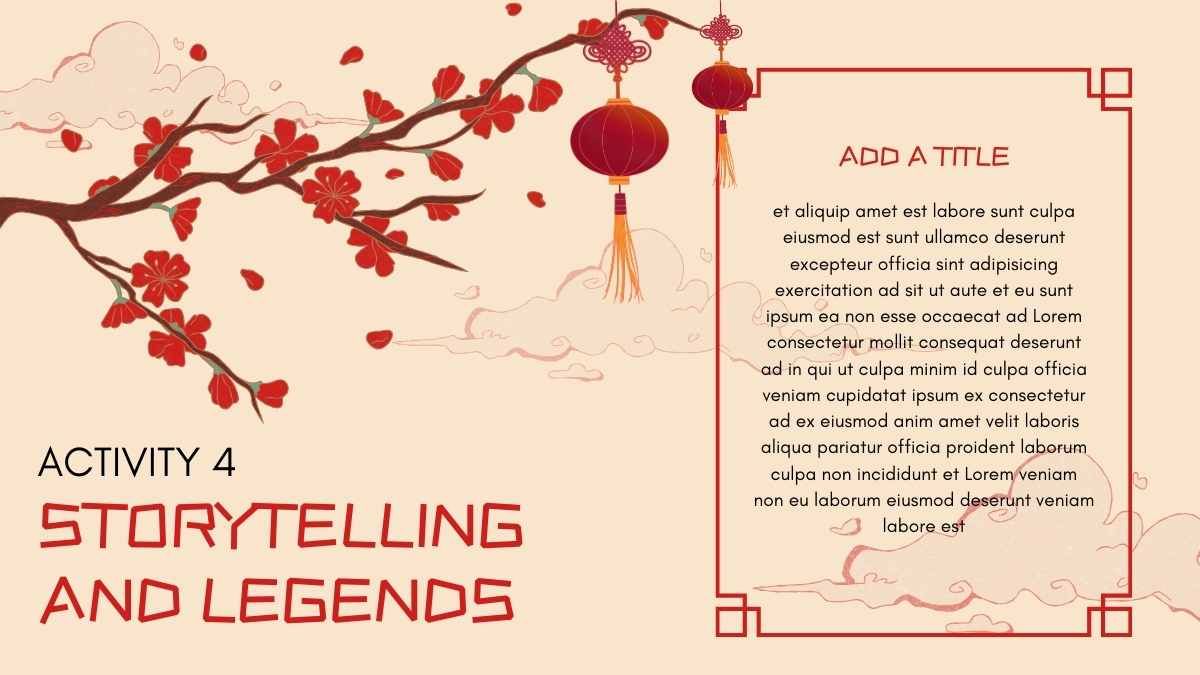 Illustrated Activities to Celebrate Chinese New Year Slides - slide 12