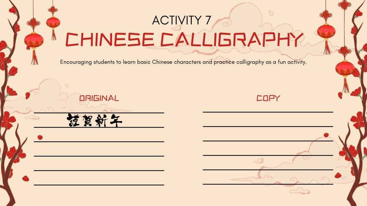 Illustrated Activities to Celebrate Chinese New Year Slides - slide 15