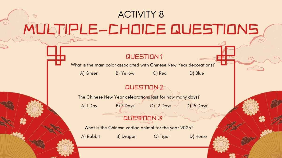 Illustrated Activities to Celebrate Chinese New Year Slides - slide 16