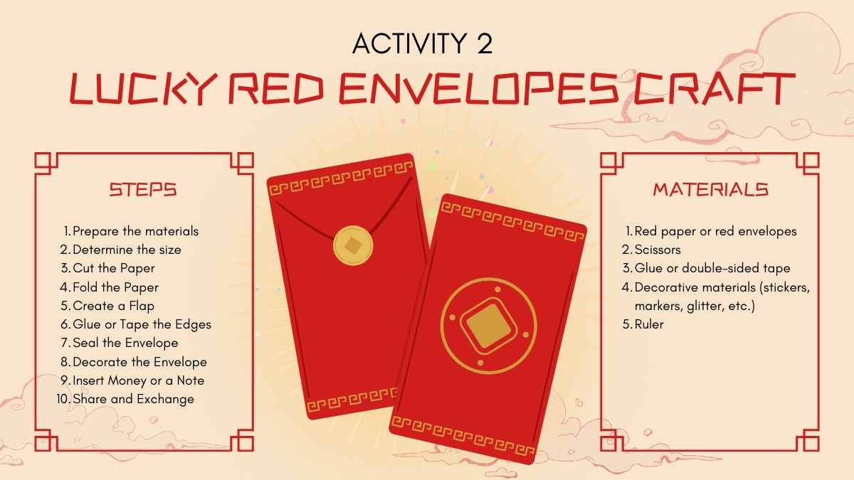 Illustrated Activities to Celebrate Chinese New Year Slides - slide 9