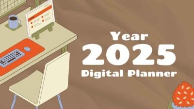 Illustrated Aesthetic Year 2025 Digital Planner 1