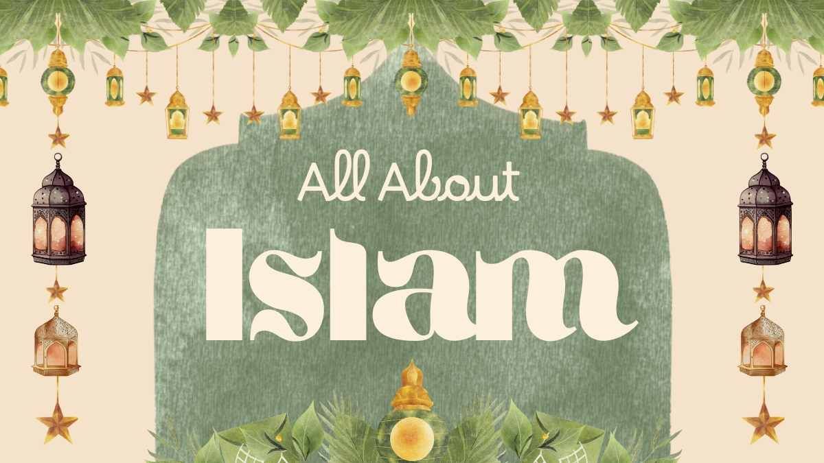 Illustrated All About Islam Slides - diapositiva 1