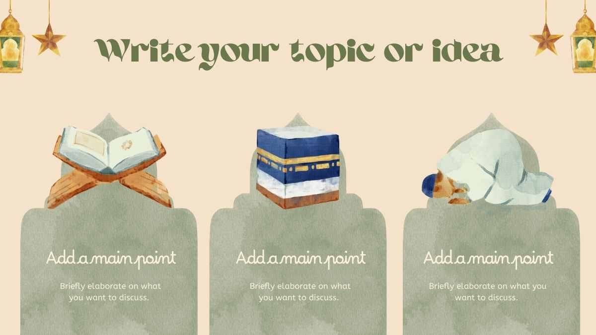 Illustrated All About Islam Slides - diapositiva 5