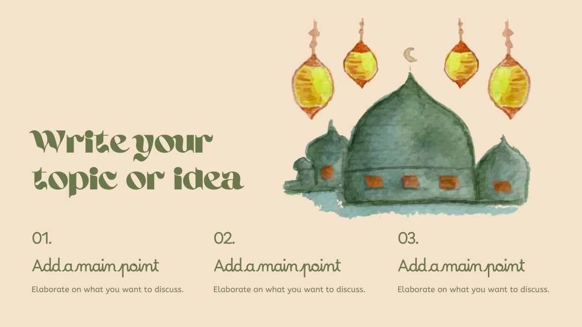 Illustrated All About Islam Slides - diapositiva 6