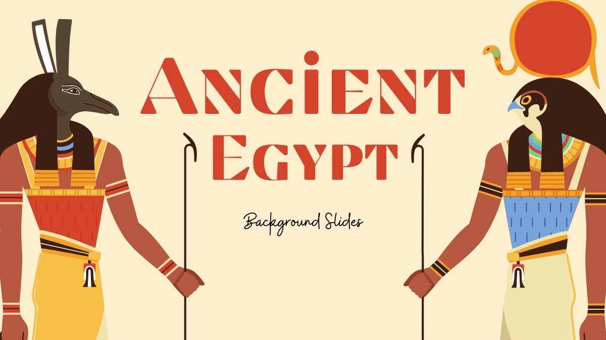 Illustrated Ancient Egypt Background Slides - slide 1