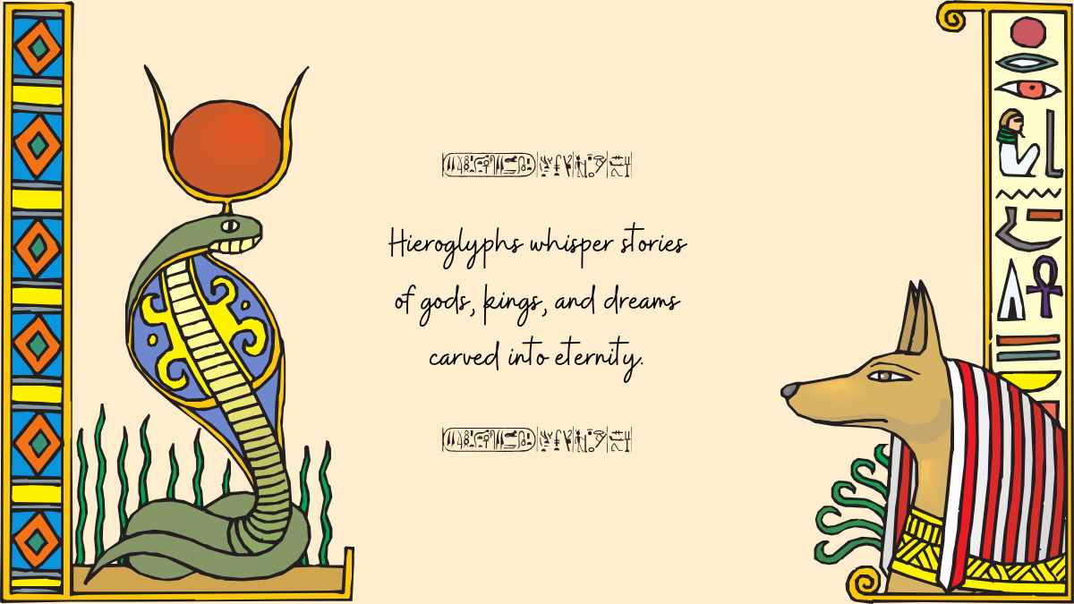 Illustrated Ancient Egypt Background Slides - slide 11