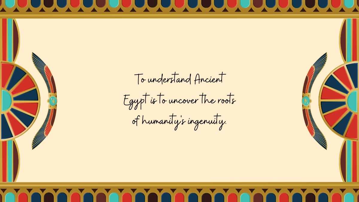 Illustrated Ancient Egypt Background Slides - slide 2