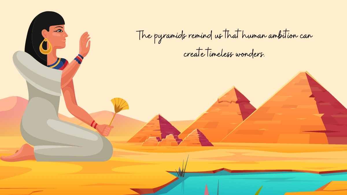 Illustrated Ancient Egypt Background Slides - slide 7