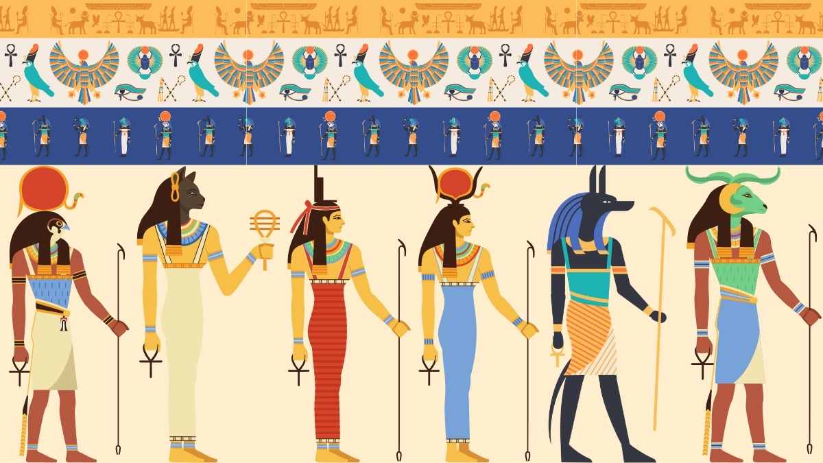 Illustrated Ancient Egypt Background Slides - slide 8