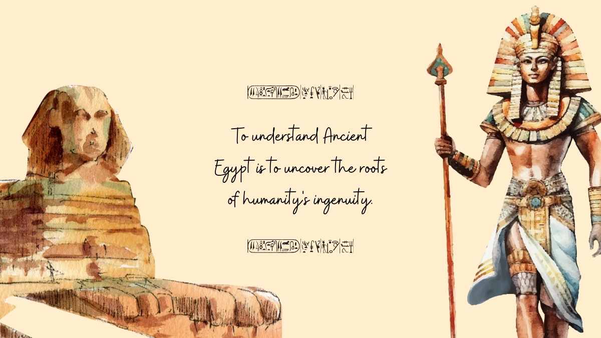 Illustrated Ancient Egypt Background Slides - slide 9