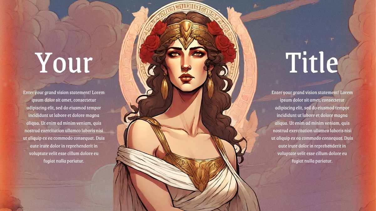 Illustrated Ancient Greek Goddess: Aphrodite Slides - slide 10