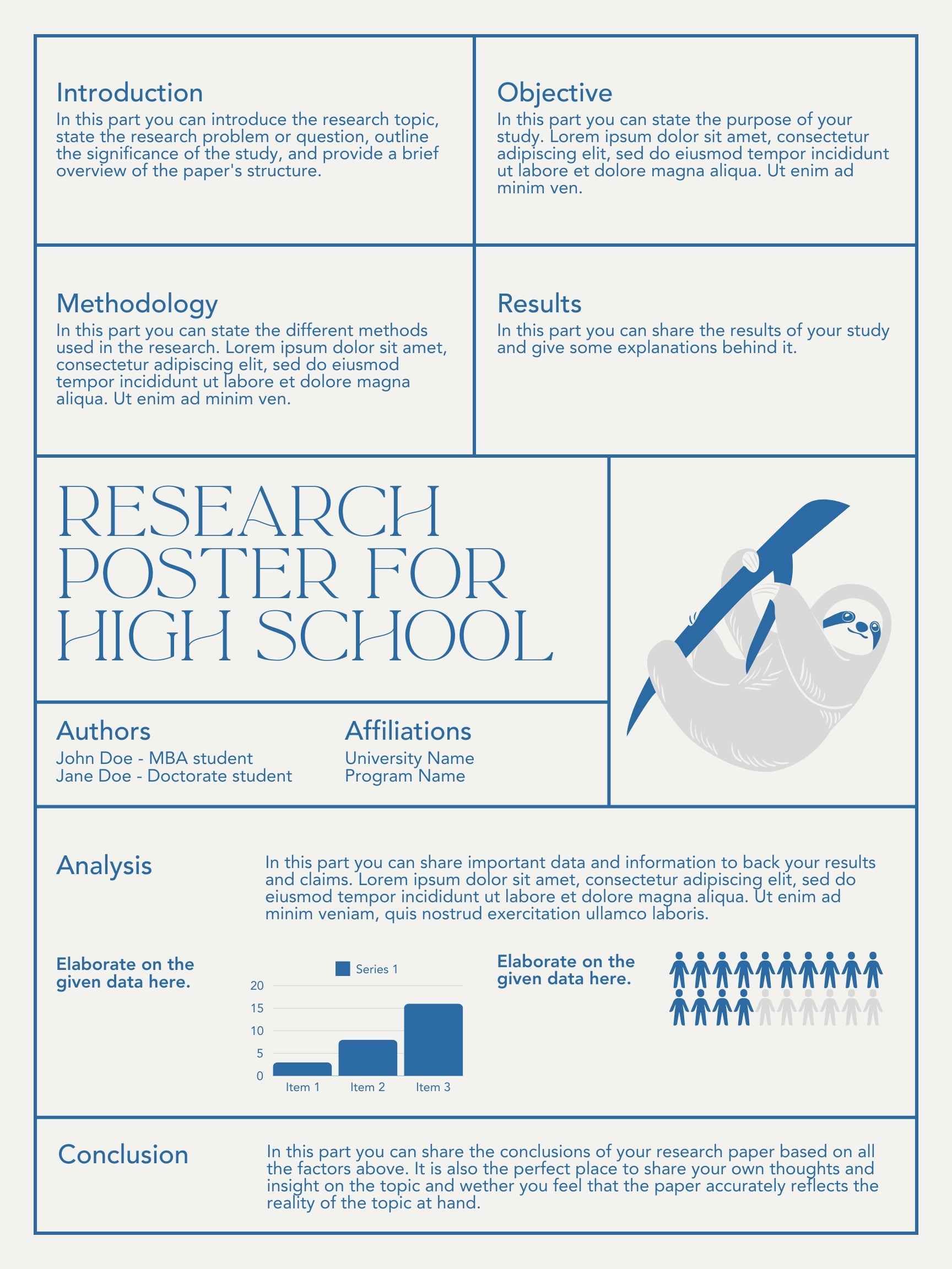 Simple Research Poster for High School - slide 2