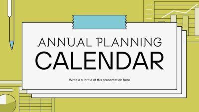 Slides Carnival Google Slides and PowerPoint Template Illustrated Annual Planning Calendar 1