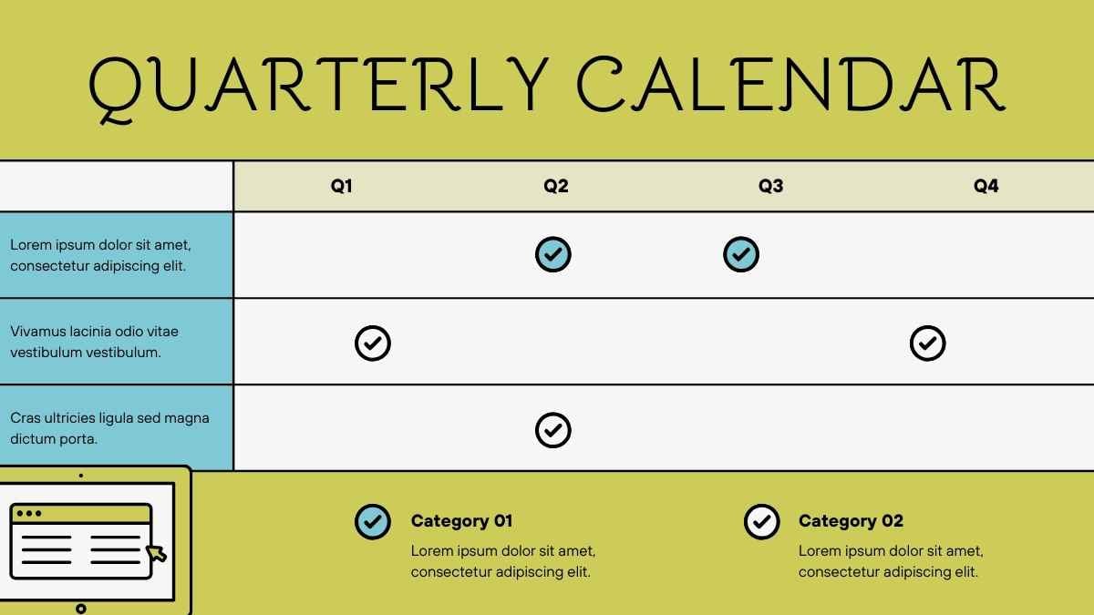 Illustrated Annual Planning Calendar - slide 15