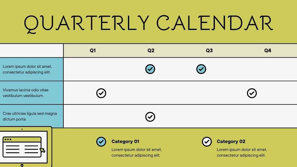 Illustrated Annual Planning Calendar - diapositiva 15