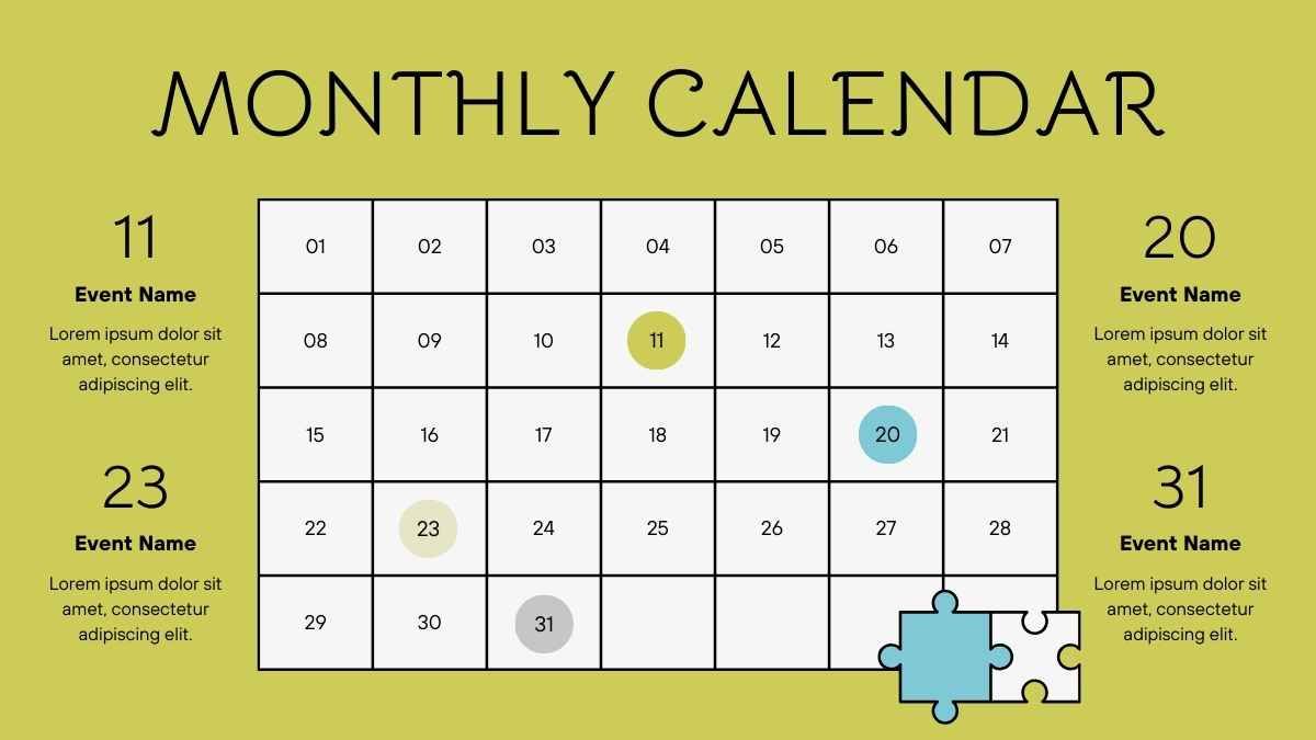 Illustrated Annual Planning Calendar - diapositiva 7