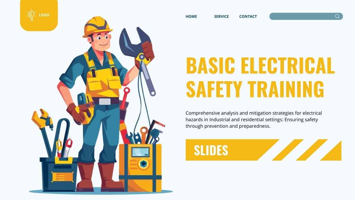 Illustrated Basic Electrical Safety Training Slides - slide 1