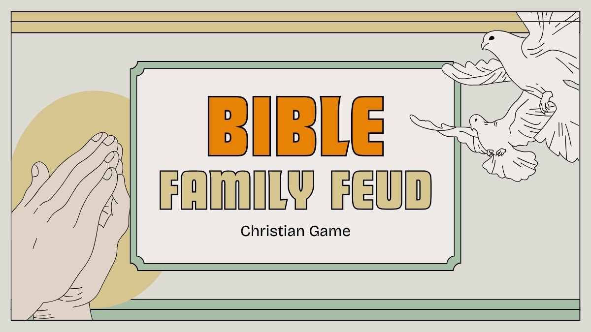 Illustrated Bible Family Feud Christian Game - diapositiva 2