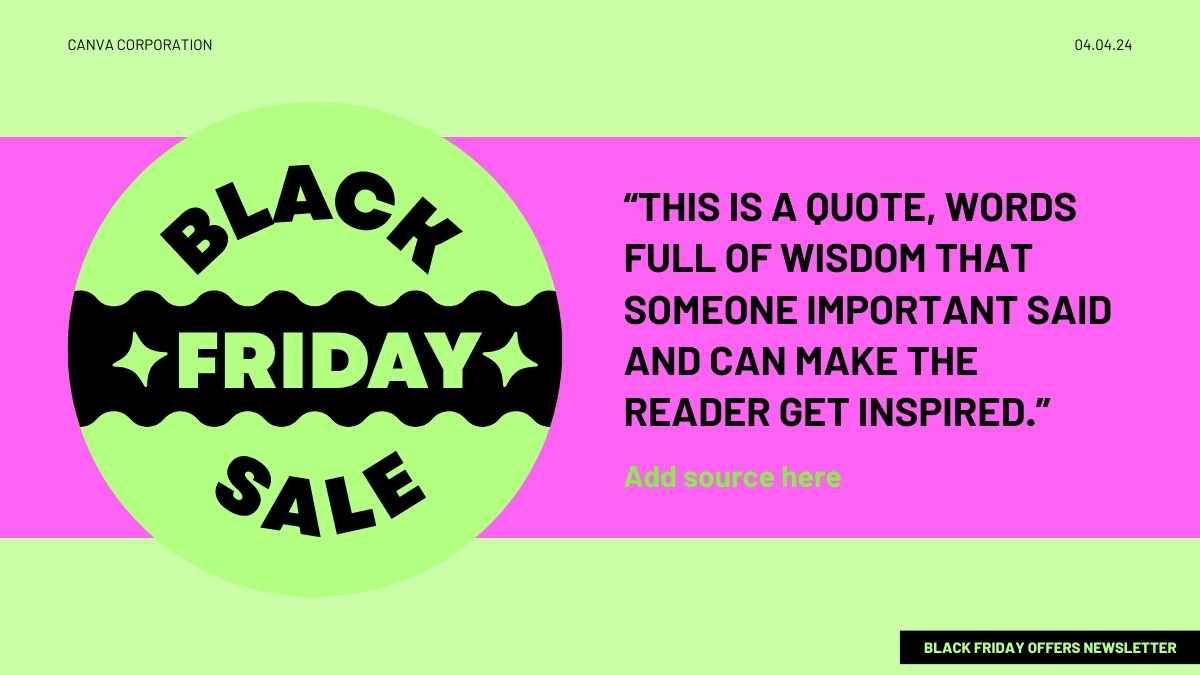 Illustrated Black Friday Offers Newsletter - slide 12