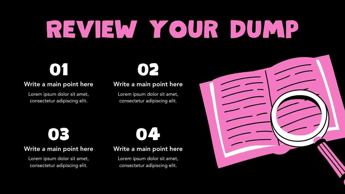 Illustrated Brain Dump Slides - diapositiva 12