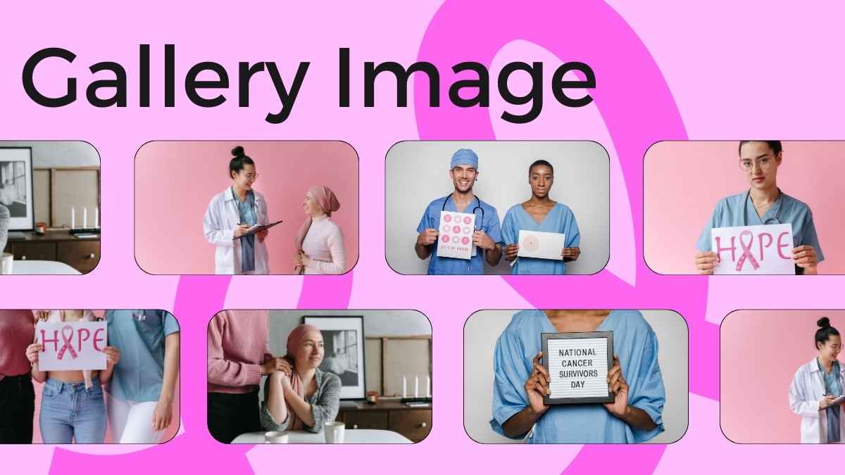 Illustrated Breast Cancer Healthcare Center Slides - slide 8