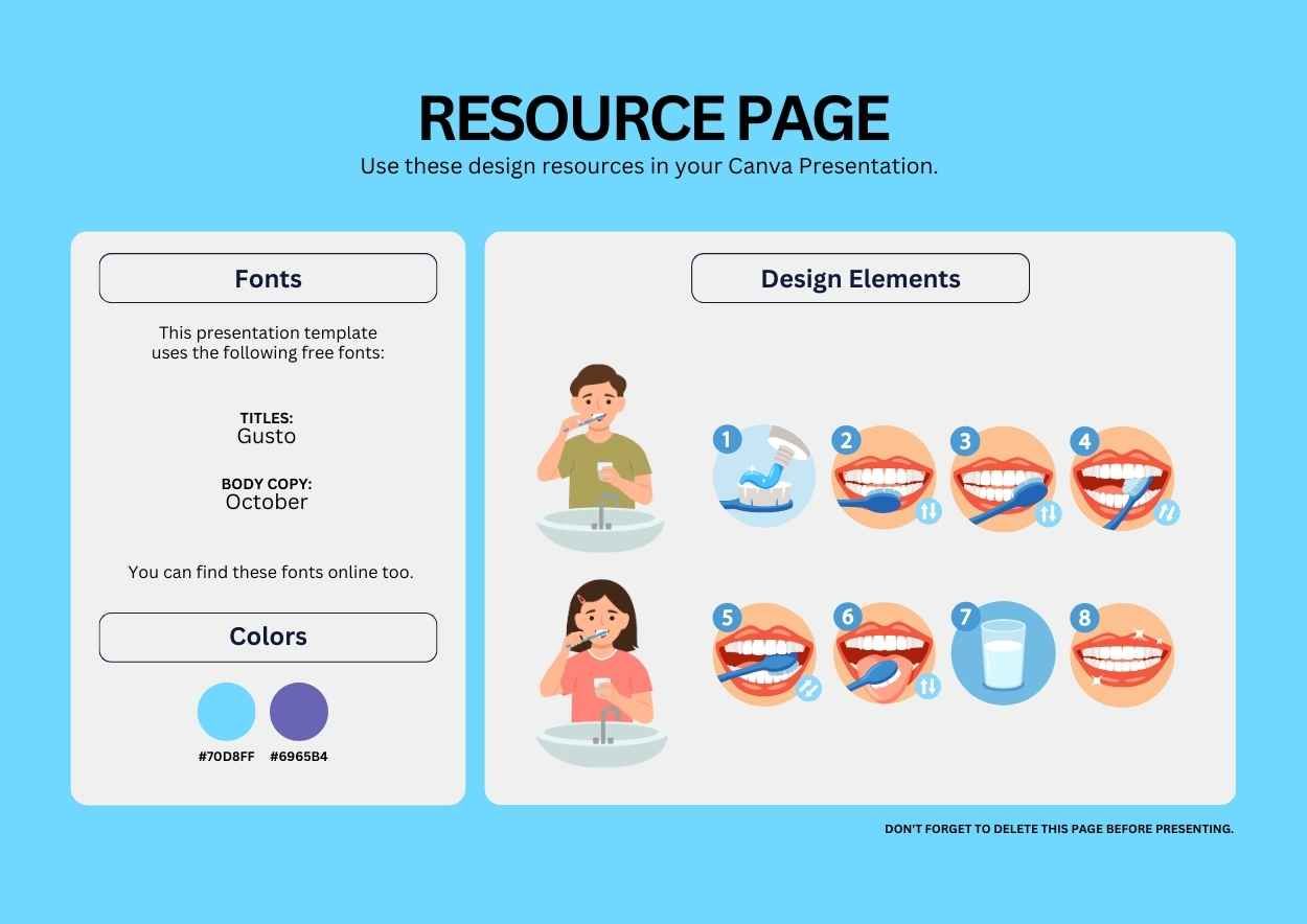 Illustrated Brushing Teeth Tutorial Infographic - slide 4