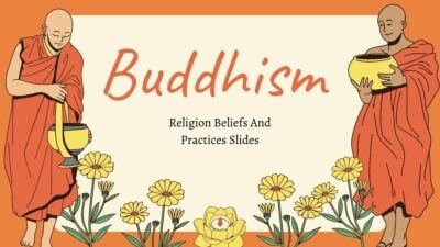 Slides Carnival Google Slides and PowerPoint Template Illustrated Buddhism Religion Beliefs And Practices Slides 1