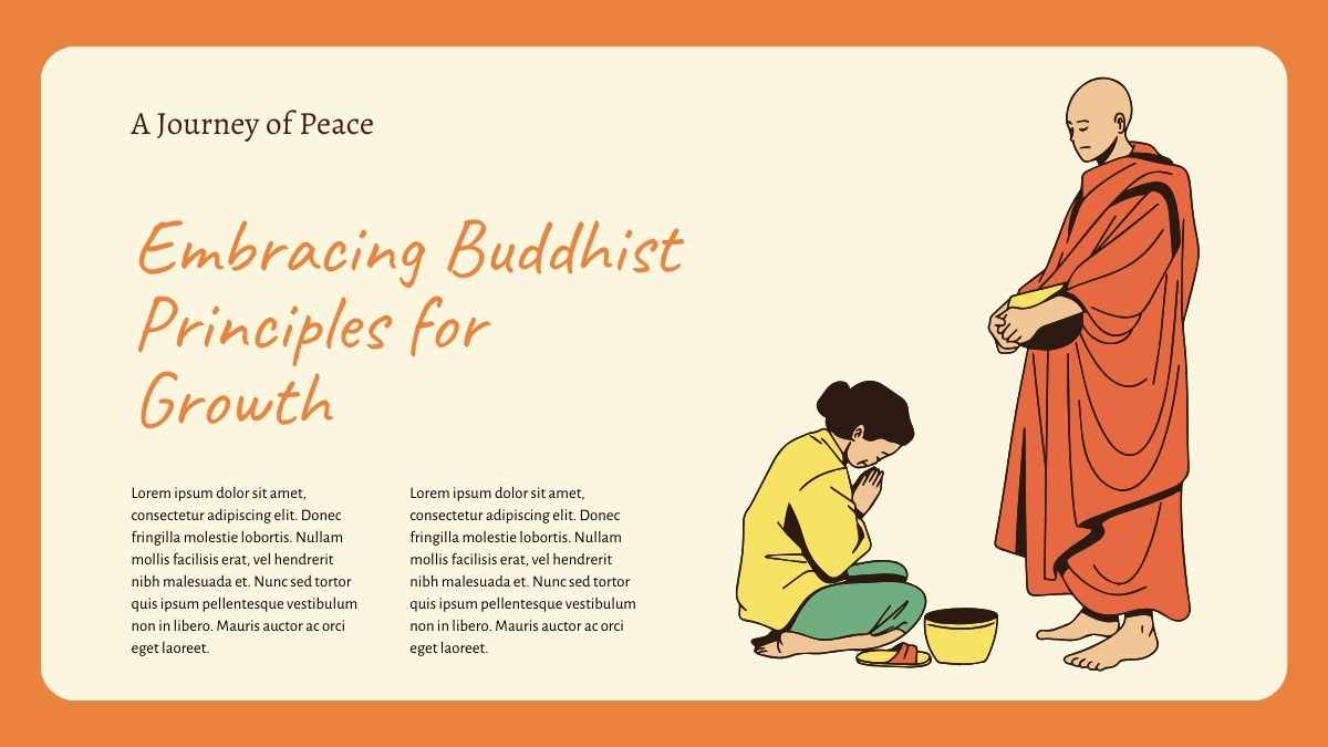 Illustrated Buddhism Religion Beliefs And Practices Slides - slide 14