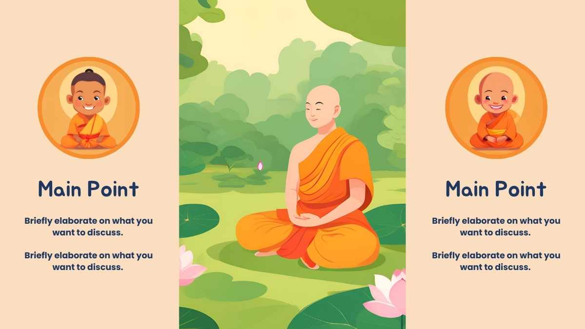 Illustrated Buddhism Slides for Kids - slide 12