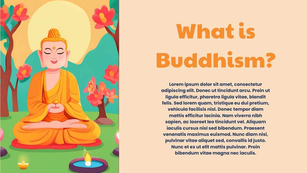 Illustrated Buddhism Slides for Kids - slide 3