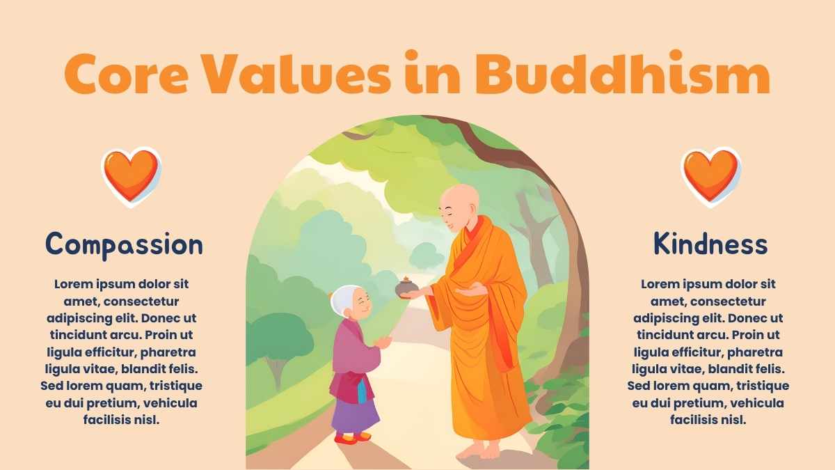 Illustrated Buddhism Slides for Kids - slide 9