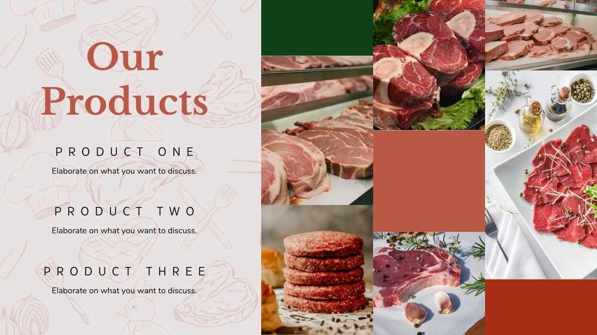 Illustrated Butcher Shop Business Plan Slides - diapositiva 11