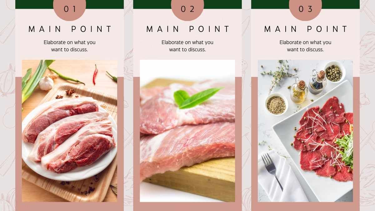 Illustrated Butcher Shop Business Plan Slides - diapositiva 9