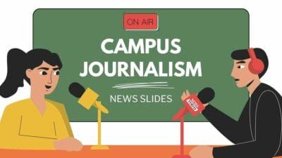 Illustrated Campus Journalism News Slides