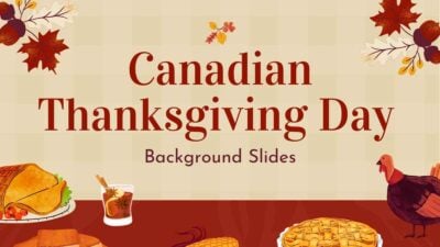 Illustrated Canadian Thanksgiving Day Background Slides