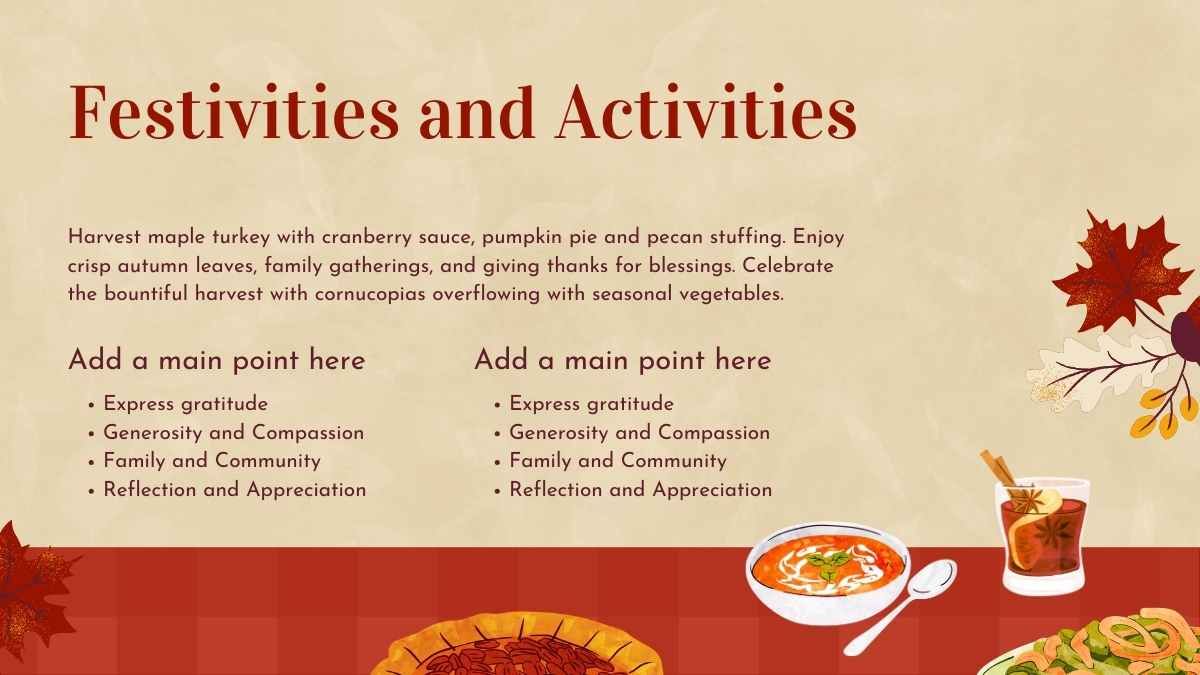 Illustrated Canadian Thanksgiving Day Background Slides - slide 13