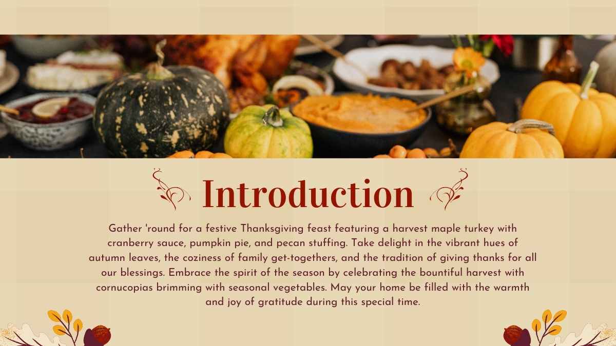 Illustrated Canadian Thanksgiving Day Background Slides - slide 4